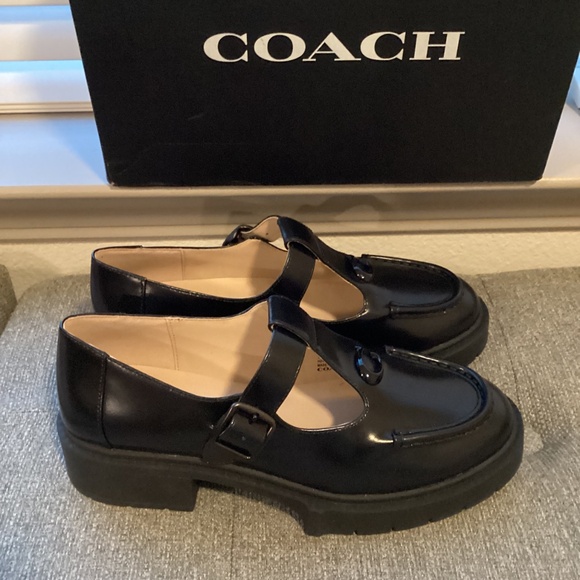 COACH Women's Liv Leather Mary Jane Flats, size 7.5 - Picture 10 of 14
